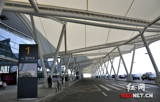 气势磅礴的长沙黄花国际机场，国内排名前五位。图片来源：红网