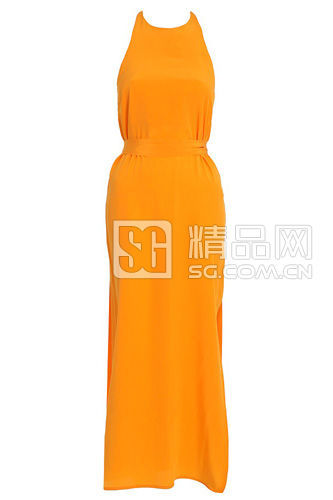 Zimmermann 橘色丝绸礼服 330美元