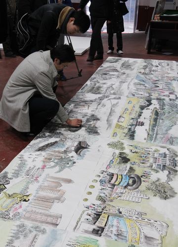 3月21日，由5位长沙画家历时两个月创作的《新长沙清明图》完成并正式亮相。
