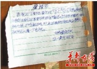 小春梅的弟弟小林城犯错后写的保证书。