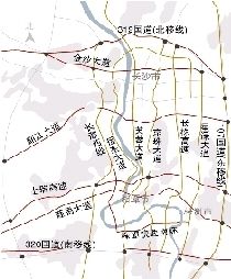 长株潭“七纵七横”城际快速路网。 