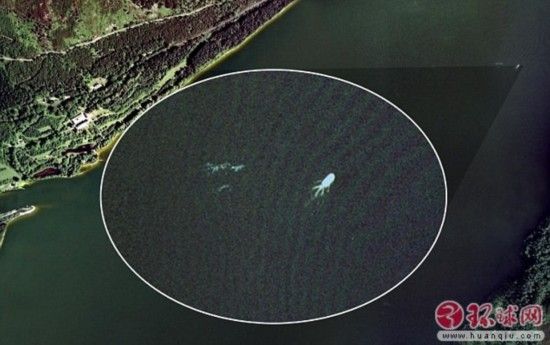 英国男子用谷歌地球发现尼斯湖神秘生物游弋